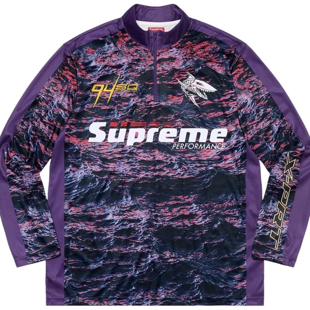 Supreme Performance Quarter-Zip Pullover - Purple / Black / Pink